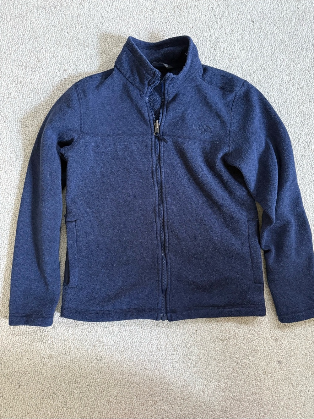North Face Navy Zip Sweater Jacket